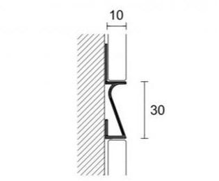PROFILPAS Декоративная металлическая кромка для покрытий Xl design As - ask - Вид №1