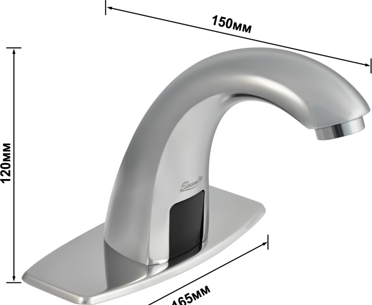 0402.500 Сенсорный латунный смеситель для умывальника Eleanti Puff  - Вид №9