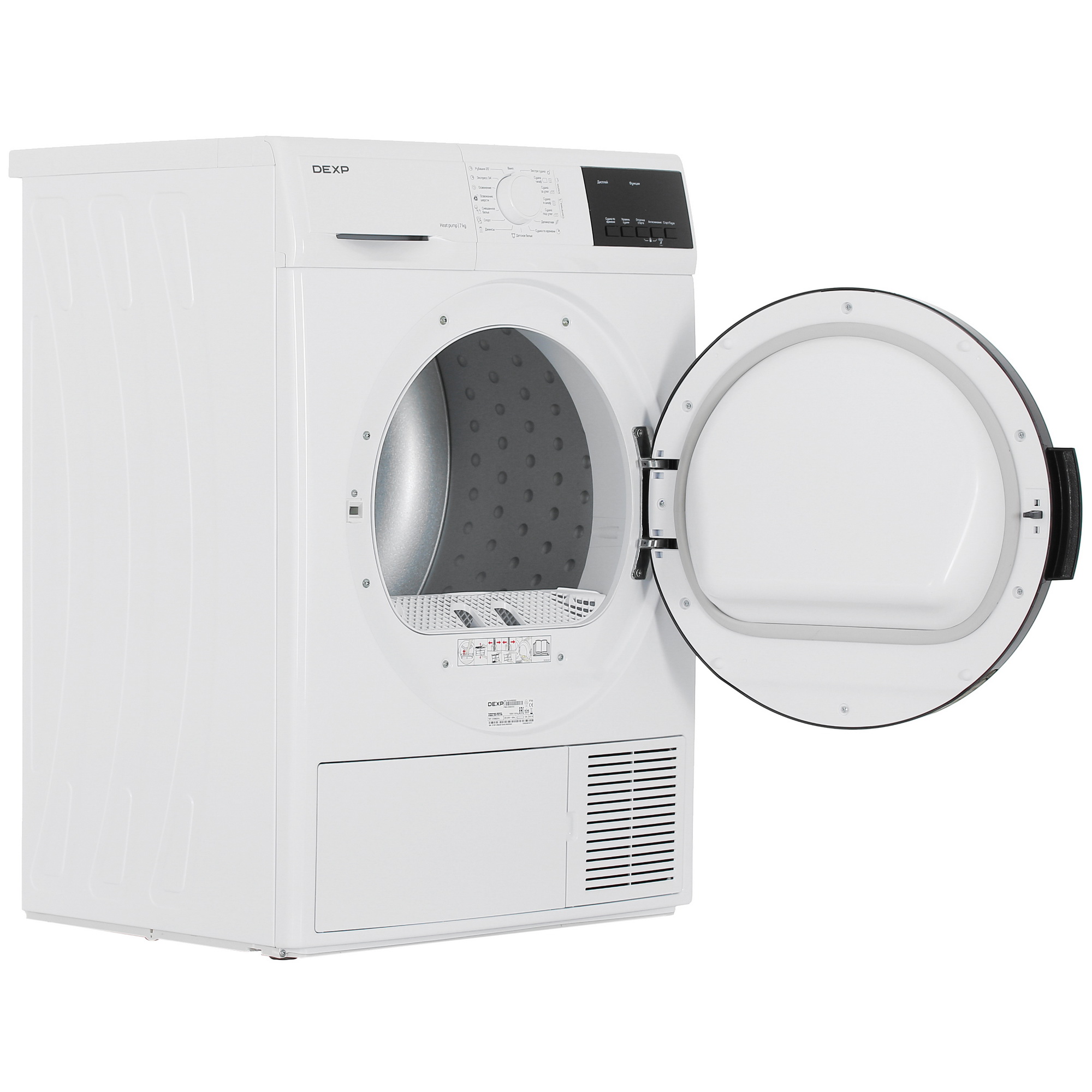 9039595 Сушильная машина DEXP DM-F7DVL/WB белый STDN-0011676 - Вид №6