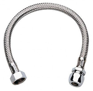 Гибкий шланг высокого давления 3/8″ GROHE, цанговый зажим, хром (45120000)