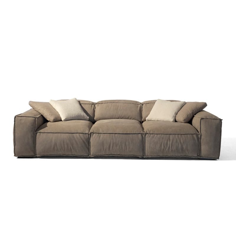 3-местный кожаный диван Mantellassi 1926 Placido ARCH-00100847 - Вид №2