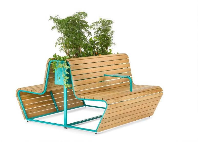 Nola Industrier Дубовая скамья со встроенной сеялкой Vilding sun-id-1467983 - Вид №2