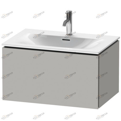 LC613600707 L-Cube Тумбочка подвесная Бетонно-серый матовый декор Duravit