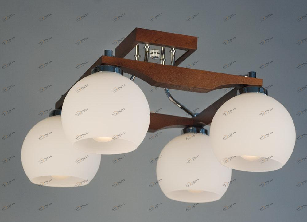 Потолочная люстра Citilux Ариста CL164341 CITILUX АРИСТА КОРИЧНЕВЫЙ 182768 Белый 