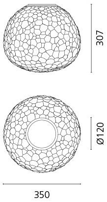 Artemide Настольная лампа из дутого стекла Meteorite sun-id-1352381 - Вид №8