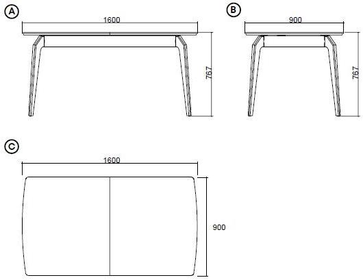 Enza Home Прямоугольный раздвижной деревянный стол Netha sun-id-1361041 - Вид №4