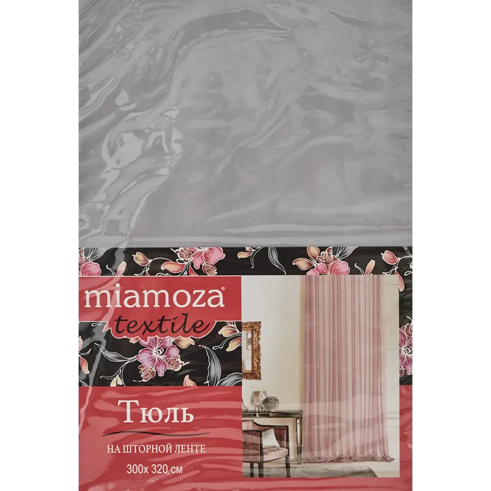 Тюль на ленте «Виола» 300x320 см цвет серый MIAMOZA STLM-2126160 - Вид №6