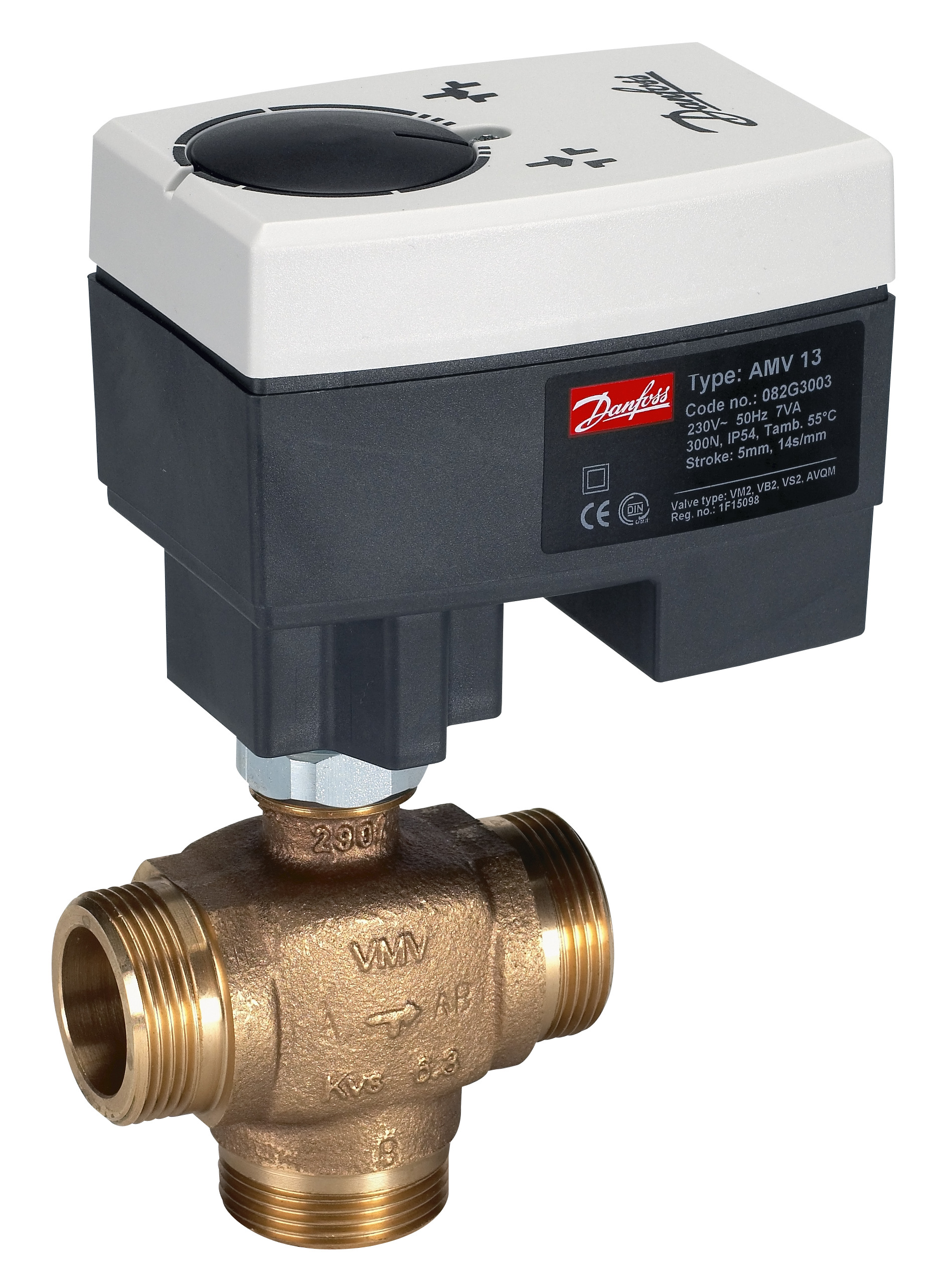 Danfoss Редукторные электроприводы с трехпозиционным управлением AMV 25 230В электропривод 082G3024  - Вид №16