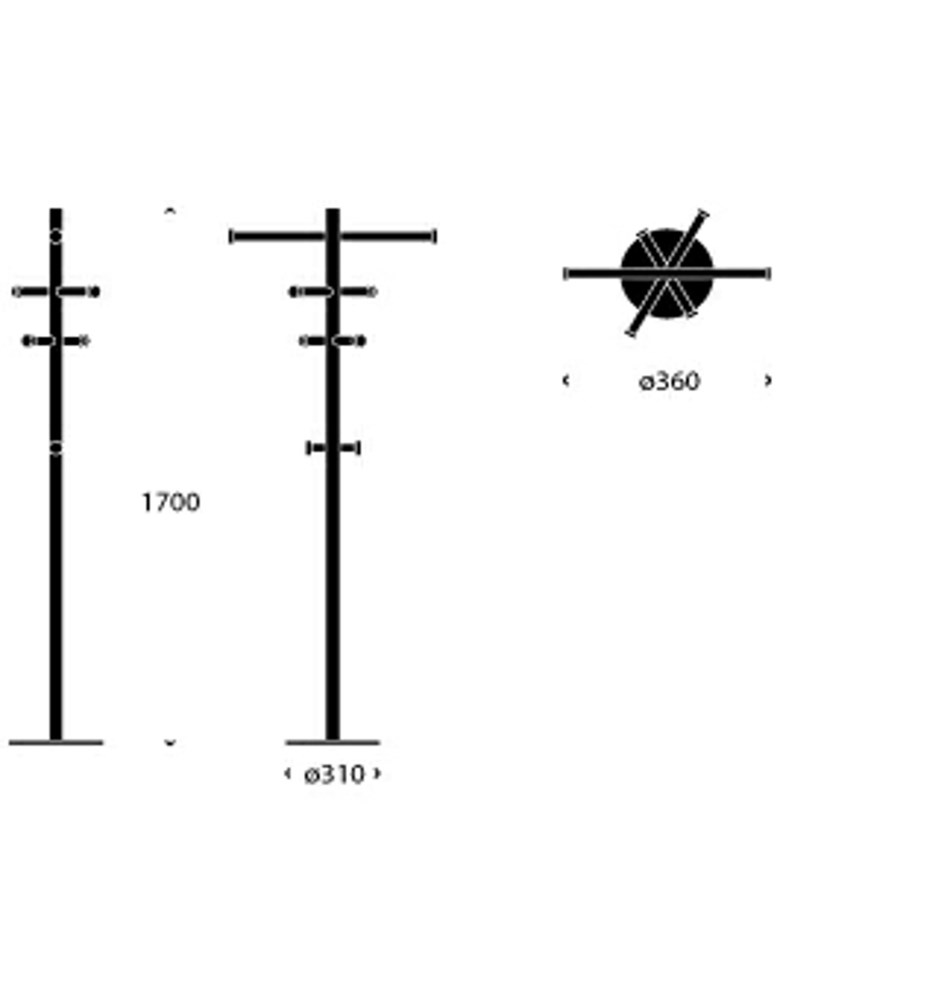 FROST Прихожая 1 » матовая Нержавеющая сталь Матовый N1176  - Вид №3