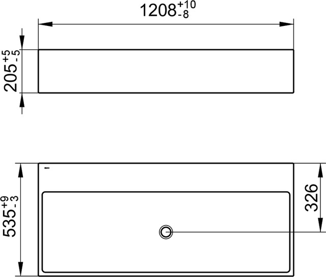 39082901200 Керамический умывальник KEUCO Edition 90 - Вид №2