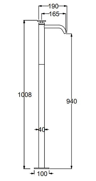 Смеситель для раковины из латуни QD Magistro Lab Flora ARCH-00091567 - Вид №1