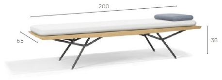 MANUTTI Дормёз / грядка в ироко San sun-id-1406628 - Вид №4