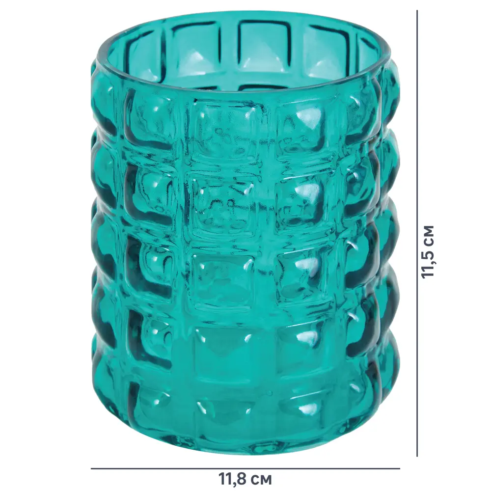 Ваза Авиньон малая цвет зеленый прозрачный EVIS STLM-2178633 - Вид №5