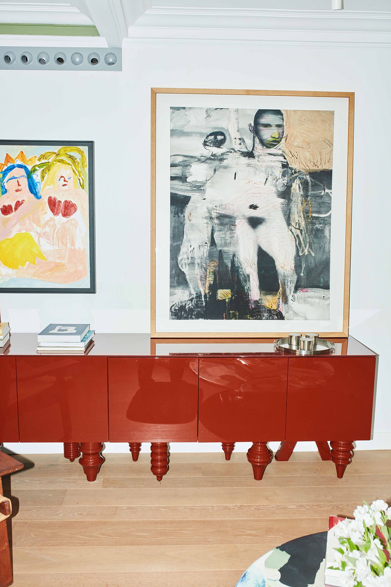 Шкаф из лакированного МДФ с распашными дверями BD Barcelona Multileg ARCH-00089777 - Вид №9