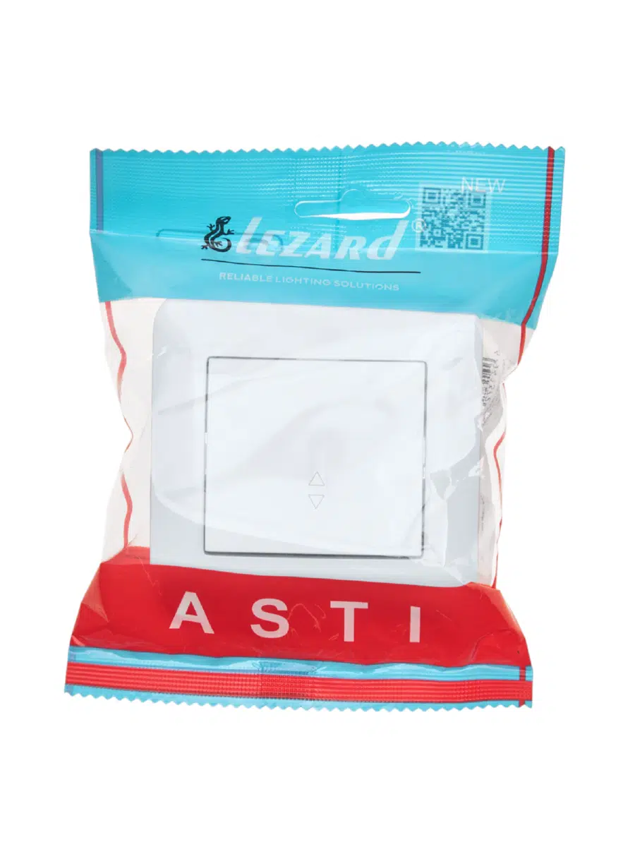 ASTI Выключатель проходной белый LEZARD 7081-0202-105