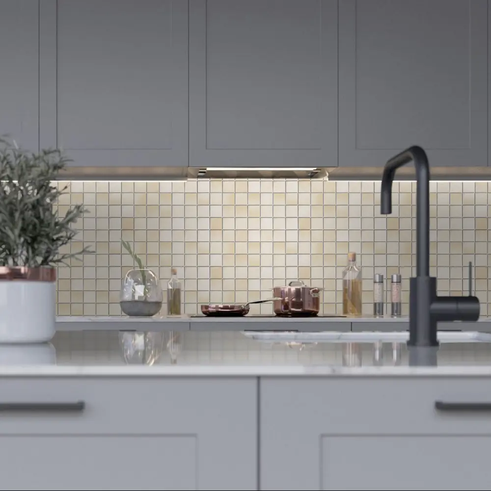 89347297 Пленка самоклеящаяся Плитка 0.60x8 м цвет светло-бежевый STLM-0822149 INSPIRE  - Вид №1