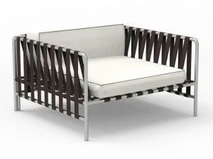 GANDIABLASCO Садовое кресло из алюминия с подлокотниками Onsen