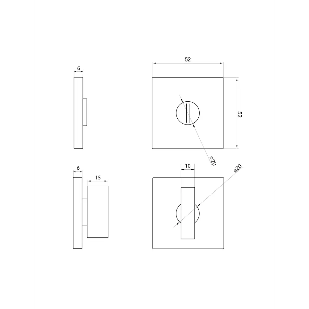 PUERTO Slim AL 03 SN - Фиксатор дверной с экстренным доступом 86523064 STLM-0069604 - Вид №5