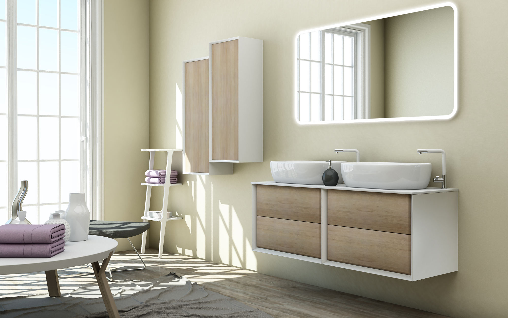 Мебель для ванной CEZARES BELLAGIO 140 Rovere Tabacco - Вид №6