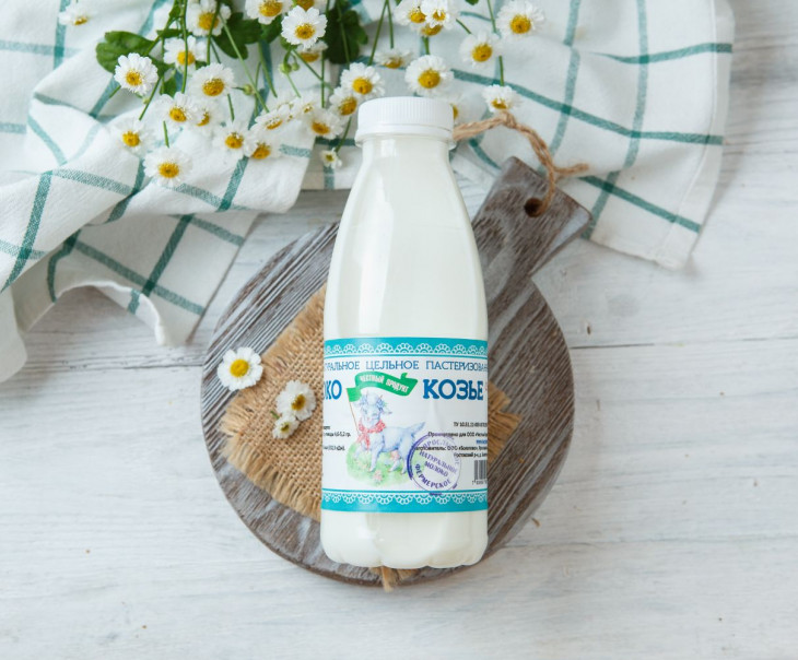 3649 Молоко козье цельное 4.6 - 4.9% Вкусляндия 