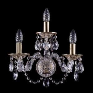 Бра Bohemia Ivele 1610/3/GW BOHEMIA IVELE СВЕЧА 079360 Золото;прозрачный