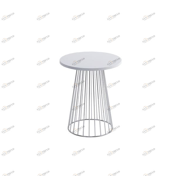 Приставной столик белый круглый 50 см Calipso A UNICO  249554 Белый 