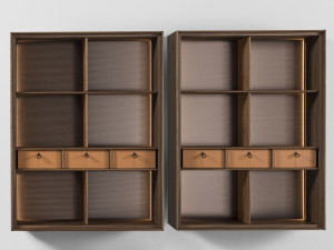 Подвесной шкаф из грецкого ореха