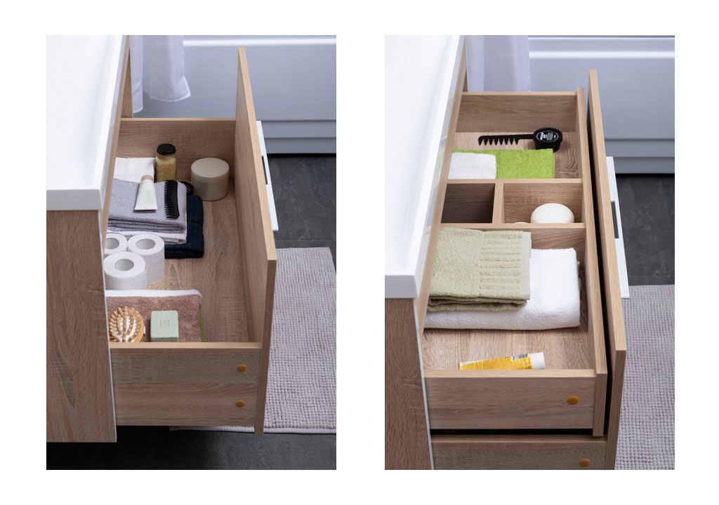 Тумба с раковиной Aquanet Августа 100 дуб сонома 0021002100204096 - Вид №7