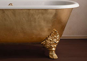 Gentry Home Bexley Cast iron bathtubs with feet Никель GH101113  - Вид №1