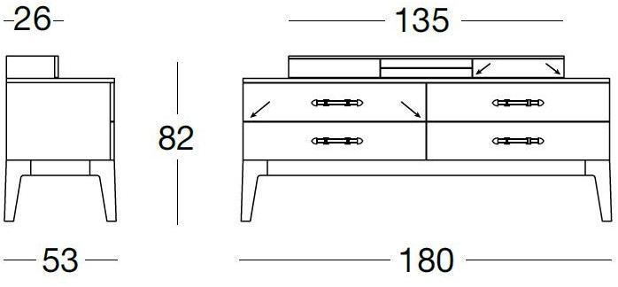 Longhi Комод из дерева Loveluxe 2014 – royal collection Y 830 - Вид №4
