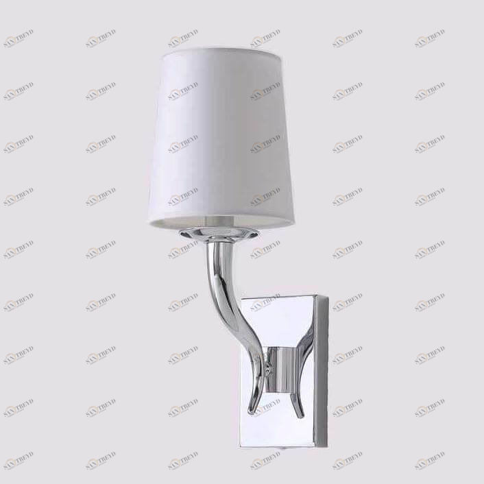 Бра с белым абажуром никель Newport 7501/A NEWPORT 7500 00-3928715 Белый;никель 