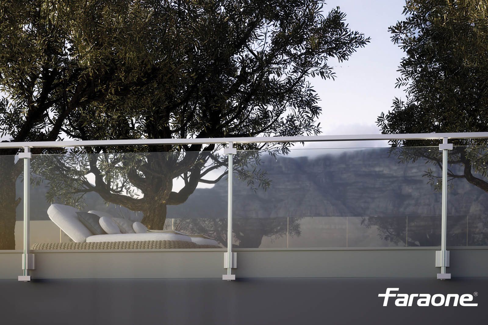 Перила из алюминия и стекла FARAONE Maior Evo ARCH-00057593 - Вид №2