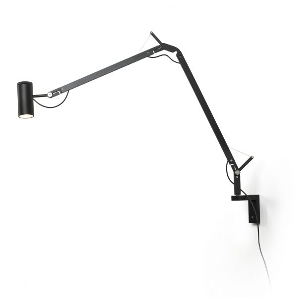 004918 Бра с кронштейном черное Marset Polo