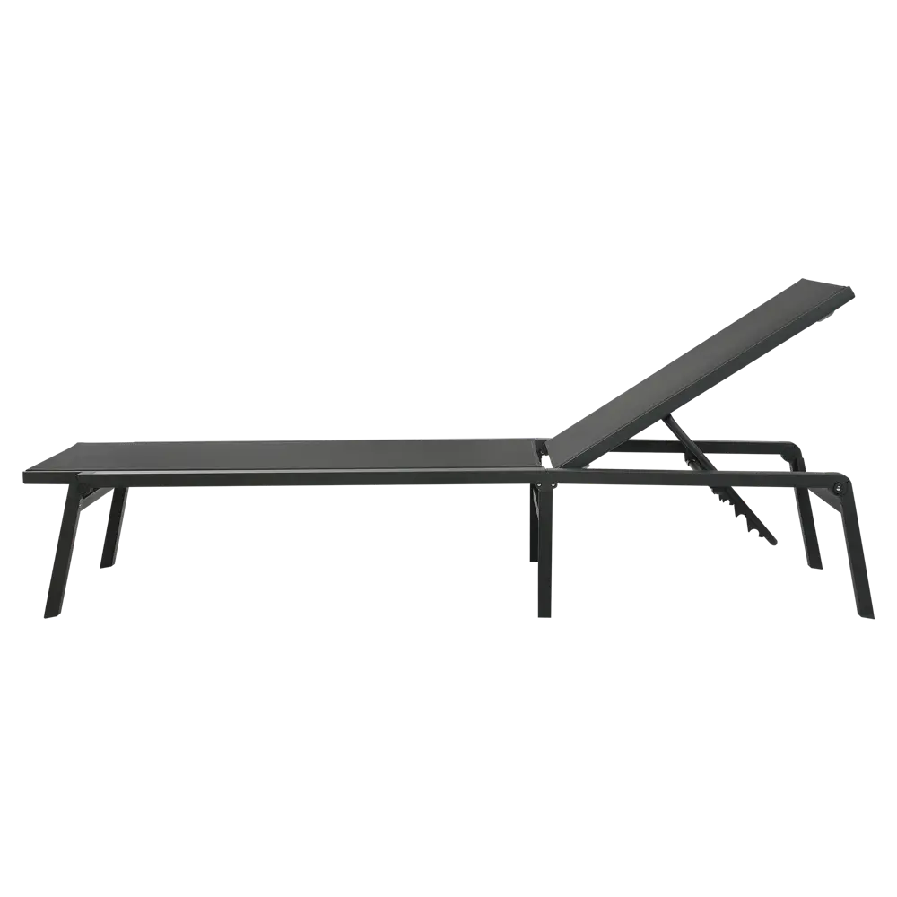 Шезлонг BEGINIA Kreo 191x60x30.5 см алюминий серый STLM-2079858 - Вид №14