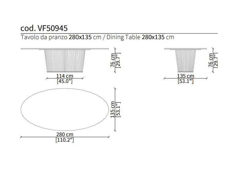 Мраморный обеденный стол Vittoria Frigerio COLONNA ARCH-00054747 - Вид №4