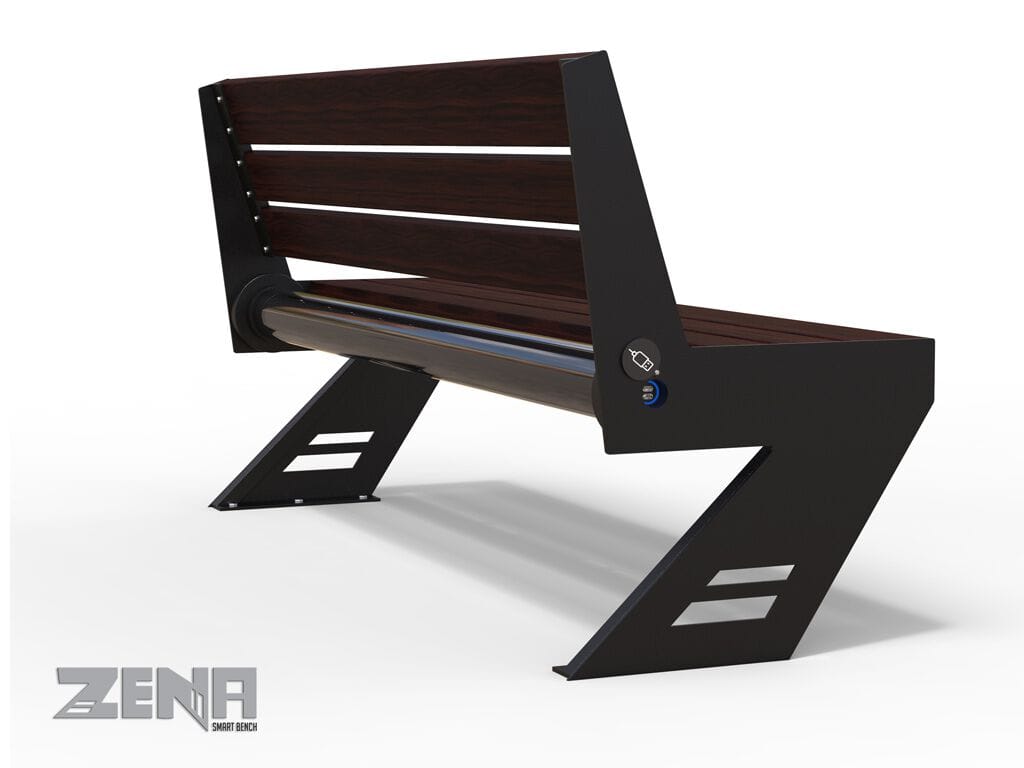 Деревянная скамья со встроенным освещением EUROCOMITALIA ZENA SMART ARCH-00062050 - Вид №2