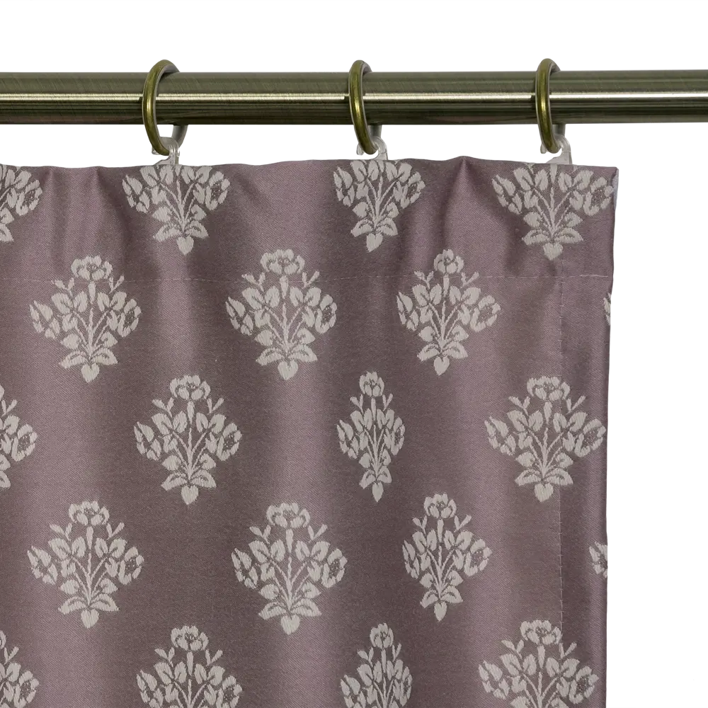 Штора на ленте «Шарм» 160х260 см полиэстер цвет сиреневый AMORE MIO STLM-2008800 - Вид №4