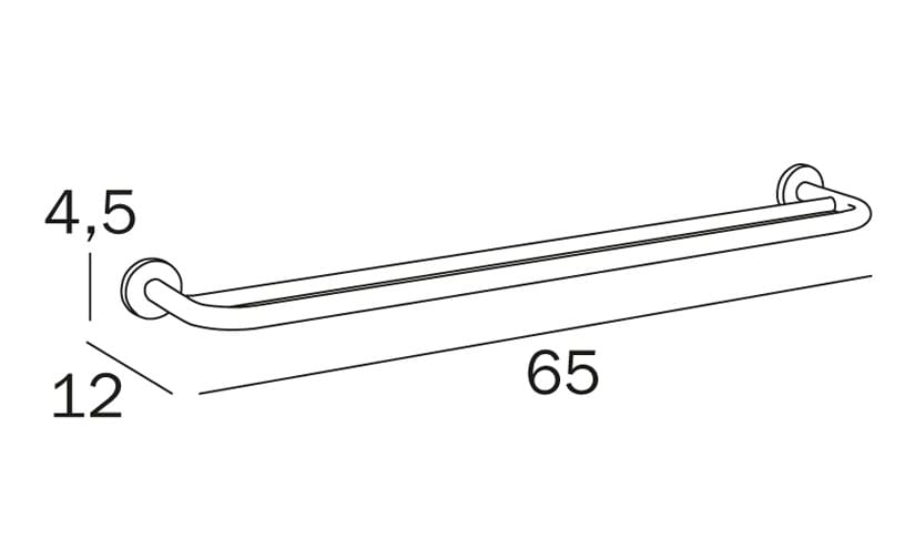 Металлический держатель для полотенец INDA® ARCH-00015066 - Вид №2