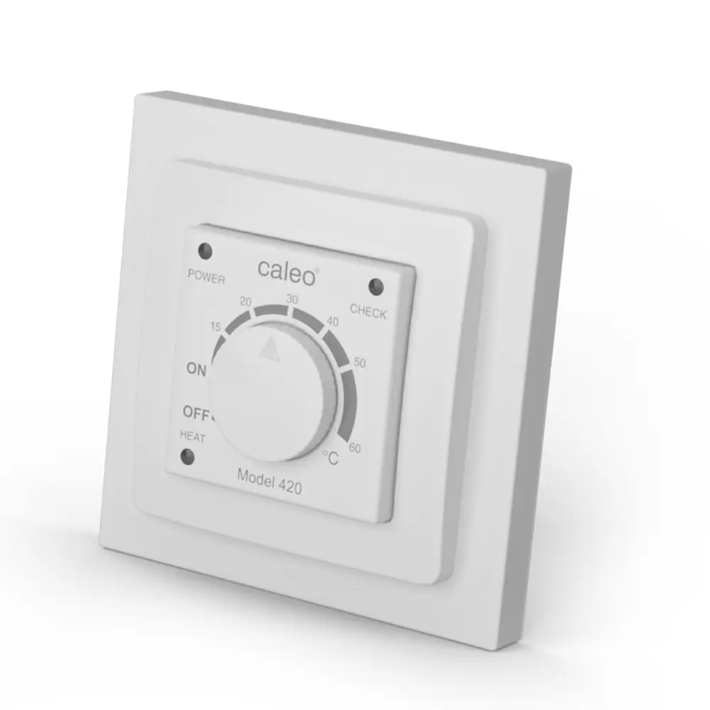 Терморегулятор для теплого пола Caleo 420 цвет белый STLM-2178231 - Вид №1