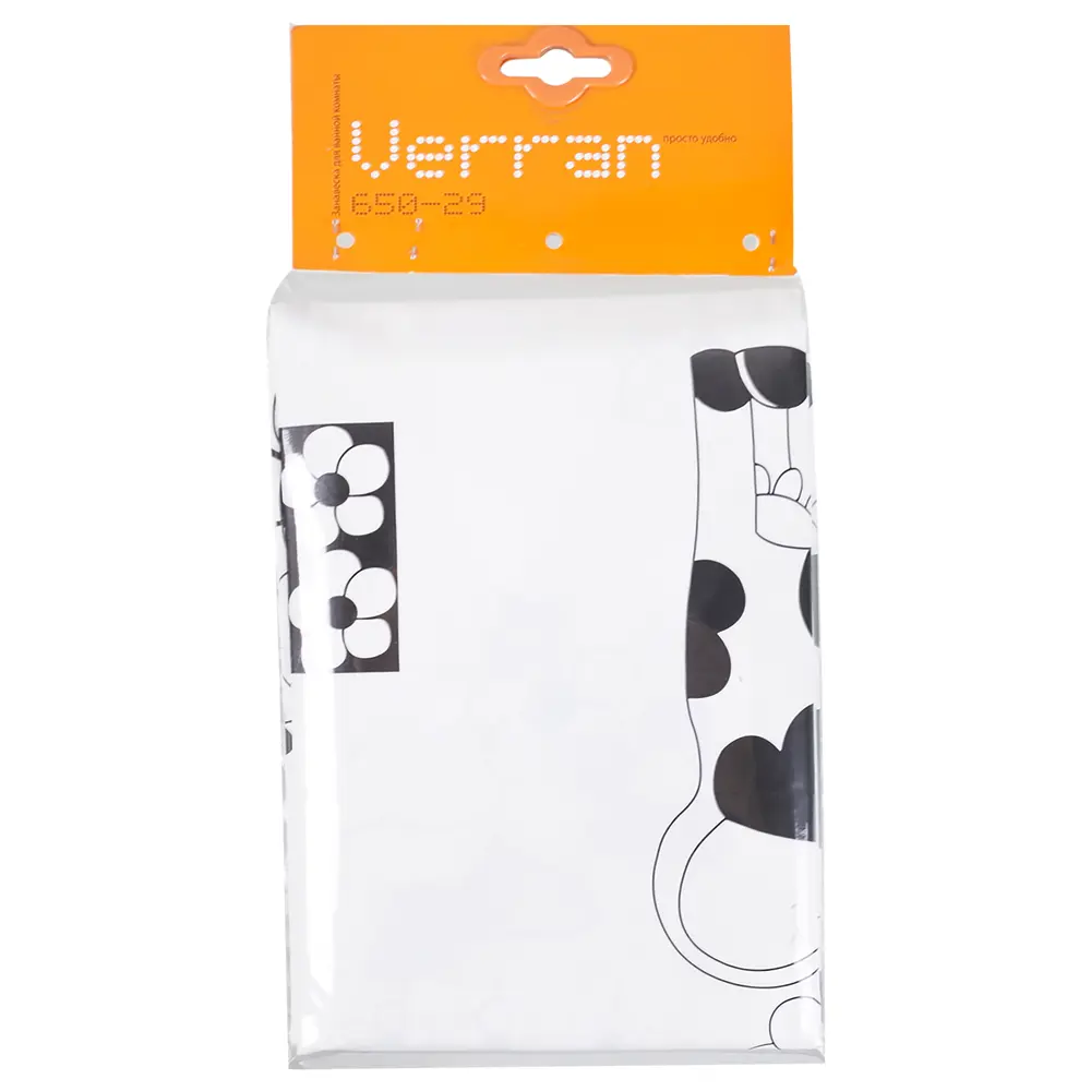 Штора для ванны Vaka Peva, 180х180 см, полиэтилен, цвет белый VERRAN Без серии STLM-2164454 - Вид №2