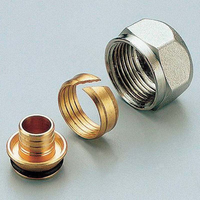 Соединитель для PEX трубы обжим евроконус TIEMME 20(2,0)х3/4"EK 1440019