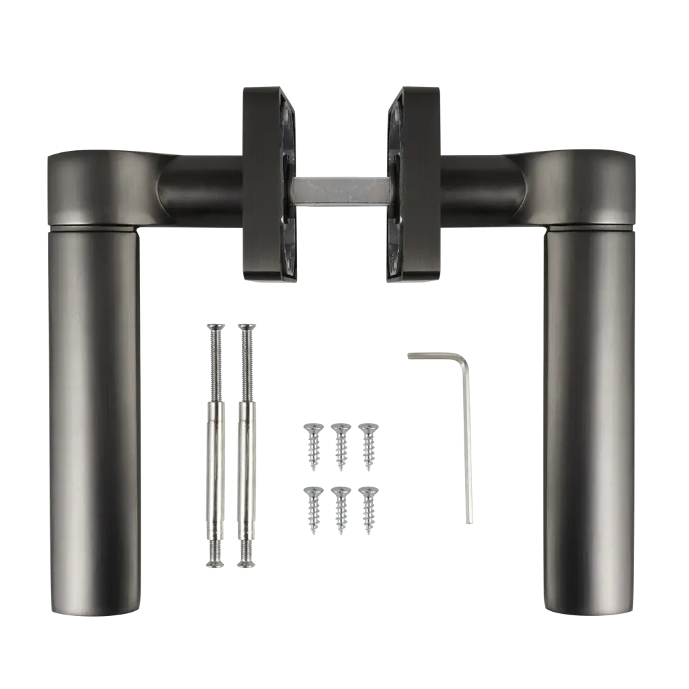 Дверные ручки EDSON EDS-114H-Q1 в цвете графит 85169340 STLM-0059367 - Вид №1