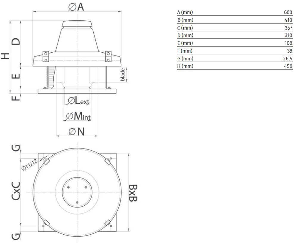 Центробежный потолочный вентилятор с радиальным выпуском Torrette tr-e 15205 Santreyd - Вид №1