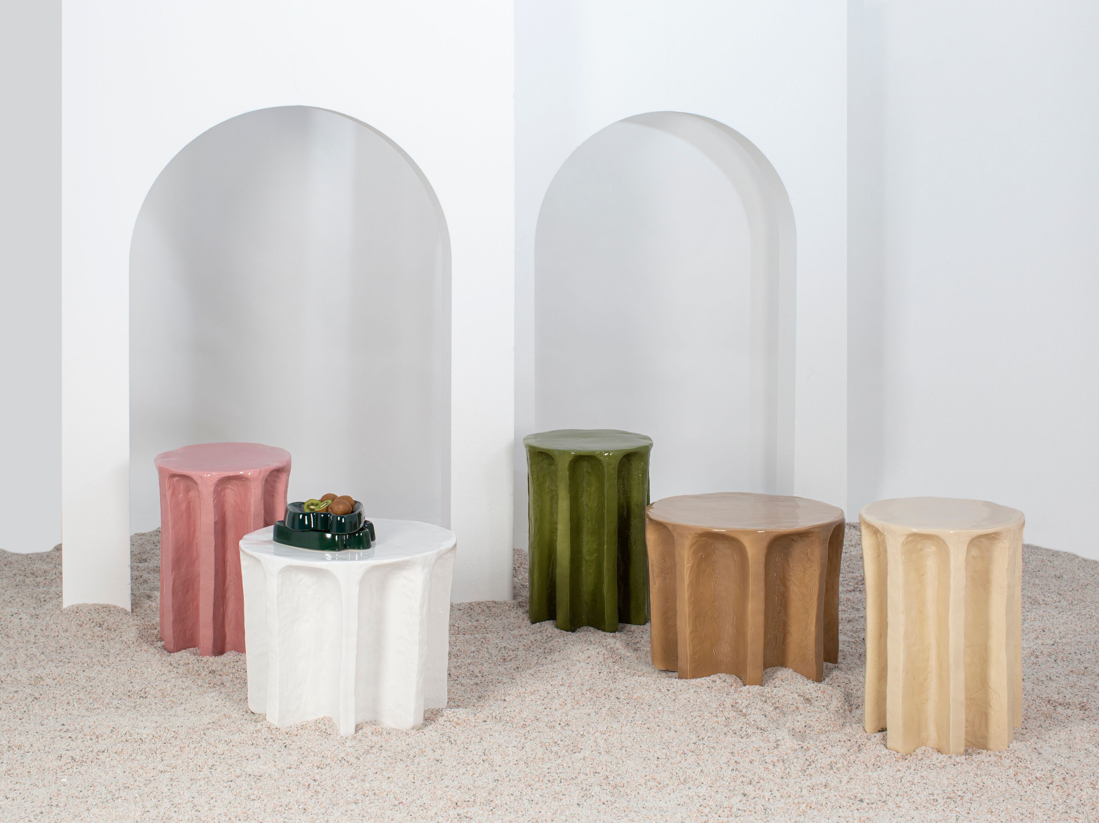 Круглый керамический журнальный столик pulpo Chouchou ARCH-00005283 - Вид №2