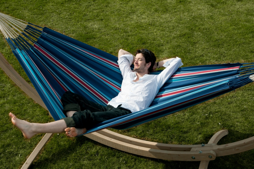 Подвесной гамак двухместный Currambera blueberry IMPEX  132322 Синий  - Вид №1