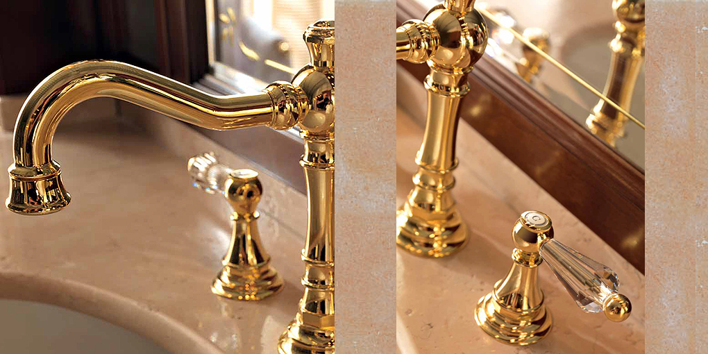 Смеситель для раковины на 3 отв. SBLV-CC-xx Eurodesign Crystal SBLVCCXX - Вид №1