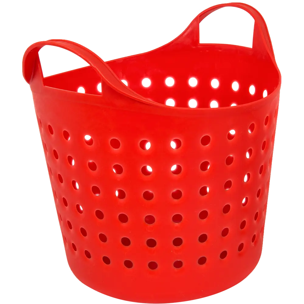 Корзинка Soft 20.61×22.21×17.4 см 4.1 л пластик цвет красный BEROSSI STLM-2050764 - Вид №1