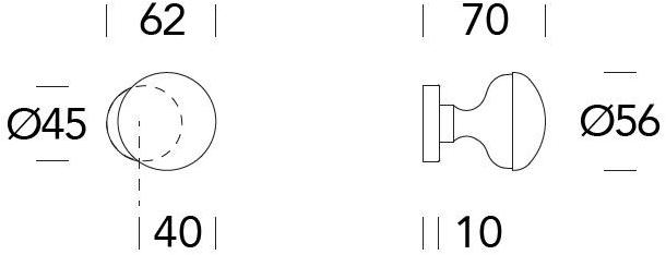 Reguitti Ручка дверная из латуни Ario A345pf002** - Вид №3