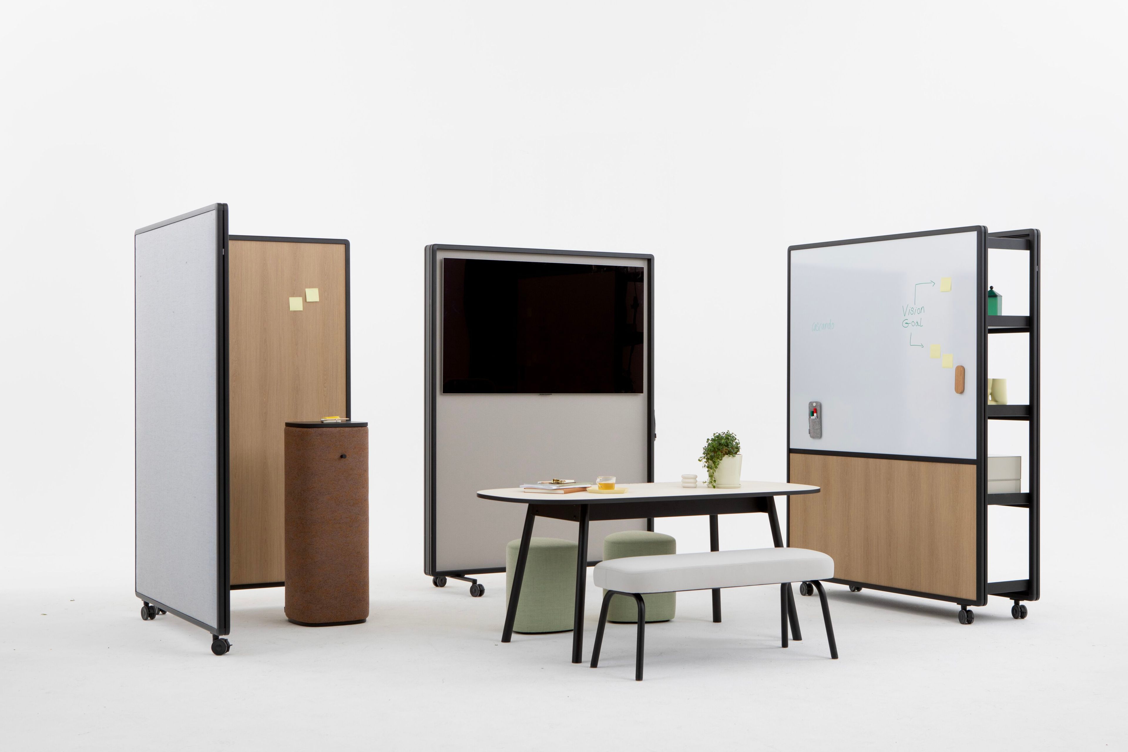 Офисная доска / книжный шкаф из стали с порошковым покрытием Cascando патио ARCH-00140651 - Вид №2