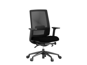 Эргономичный тканевый офисный стул с подлокотниками с 5 спицами